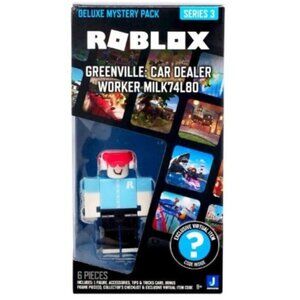 Roblox Deluxe Mystery Pack Series 3 Greenville Car Dealer Worker MILK74L80